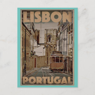 Cartão postal da Viagens vintage Lisboa Portugal