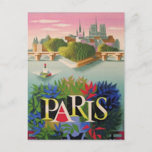 Cartão postal da Viagens vintage Paris França