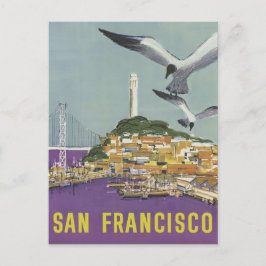 Cartão postal da viagens vintage San Francisco USA