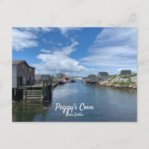 Cartão Postal da Vila de Pesca de Peggys Cove