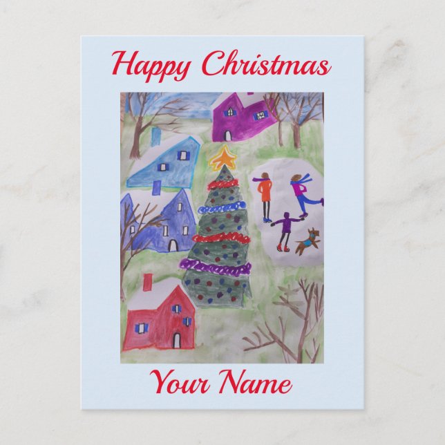 Cartão postal da vila natalina (Frente)