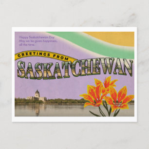 Cartão postal da Vintage (Dia Especial de Saskatch