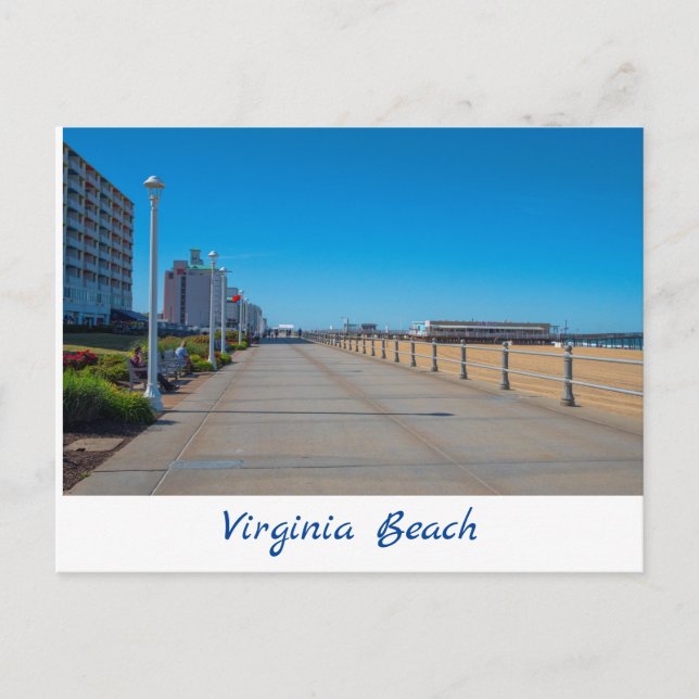 Cartão postal da Virginia Beach (Frente)