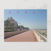 Cartão postal da vista Dubai Palm Jumeirah Boardwa