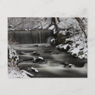 Cartão postal da Waterfall inverno