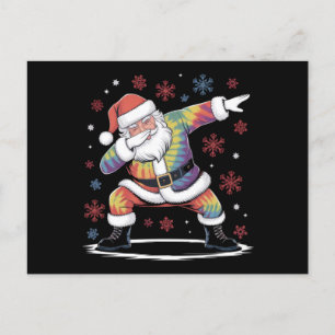 Cartão Postal Dabbing Natal Papai Noel Ugly Christmas Xmas