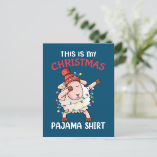 Cartão Postal Dabbing Shea Este É Meu Natal Pajama Xmas