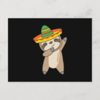 dabbing Sloth Cinco De Mayo süße Tiere México