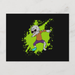 Cartão Postal Dabbing Zombie Dab Halloween Legal Ideia Gift Engr