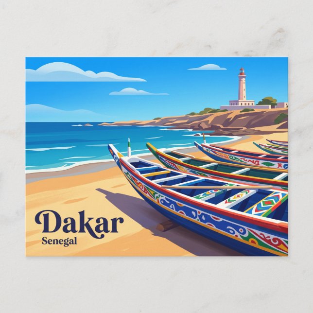 Cartão Postal Dacar Senegal (Frente)