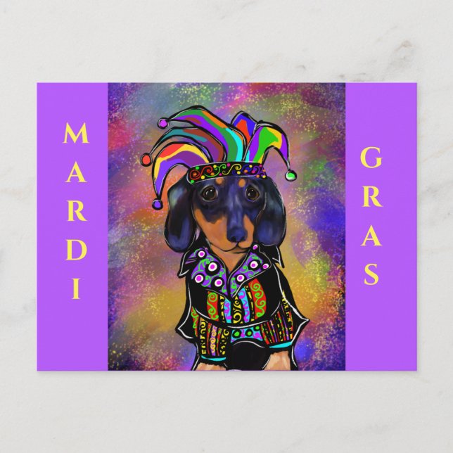 Cartão Postal Dachshund (Frente)