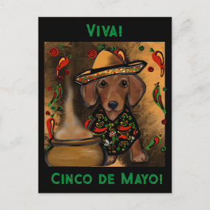 Cartão Postal Dachshund