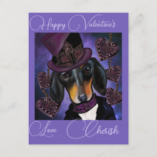 CARTÃO POSTAL DACHSHUND