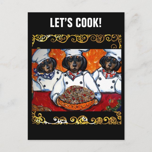 CARTÃO POSTAL DACHSHUND (Frente)