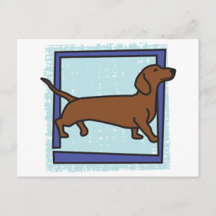 Cartão Postal Dachshund