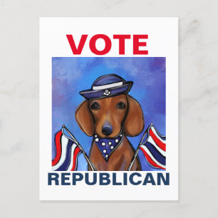 Cartão Postal Dachshund  