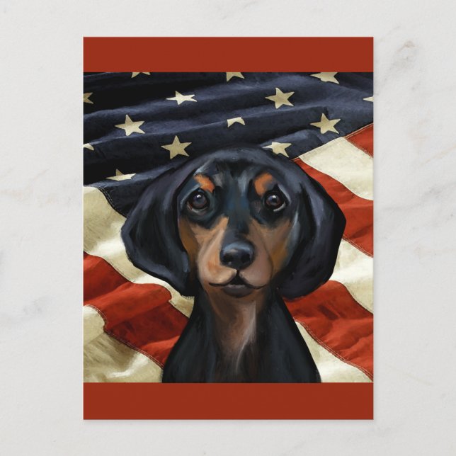 CARTÃO POSTAL DACHSHUND (Frente)
