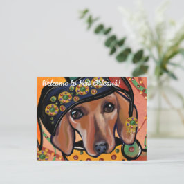 CARTÃO POSTAL DACHSHUND