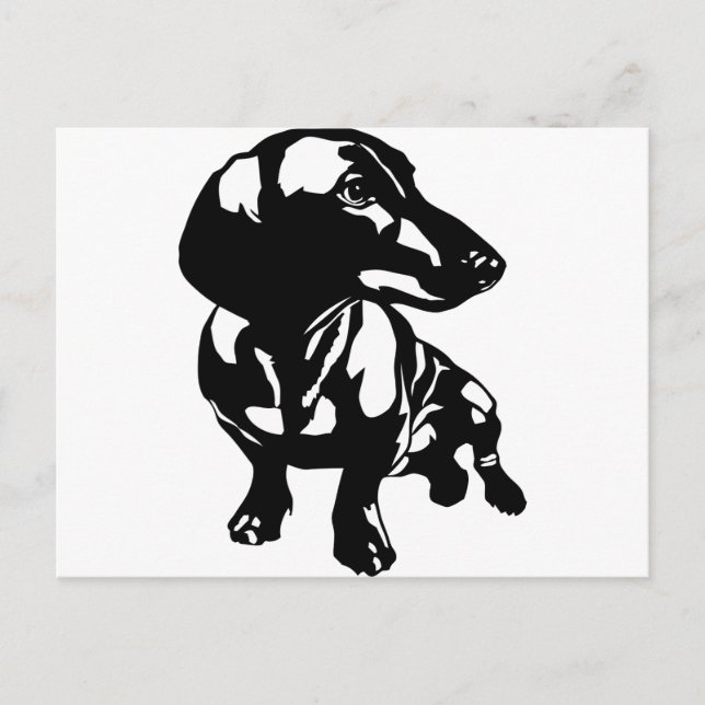 Cartão Postal Dachshund (Frente)