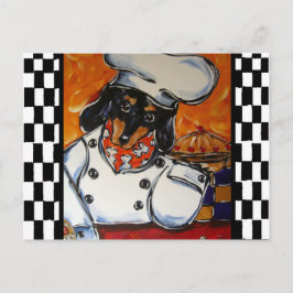 Cartão Postal Dachshund Chefs