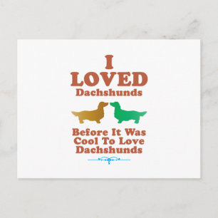 Cartão Postal Dachshund Longhaired