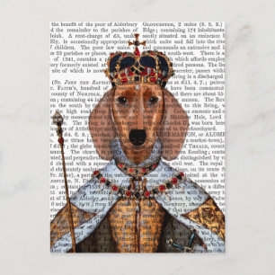 Cartão Postal Dachshund Queen 2