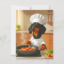 Cartão Postal Dachshund "Sausage Dog"