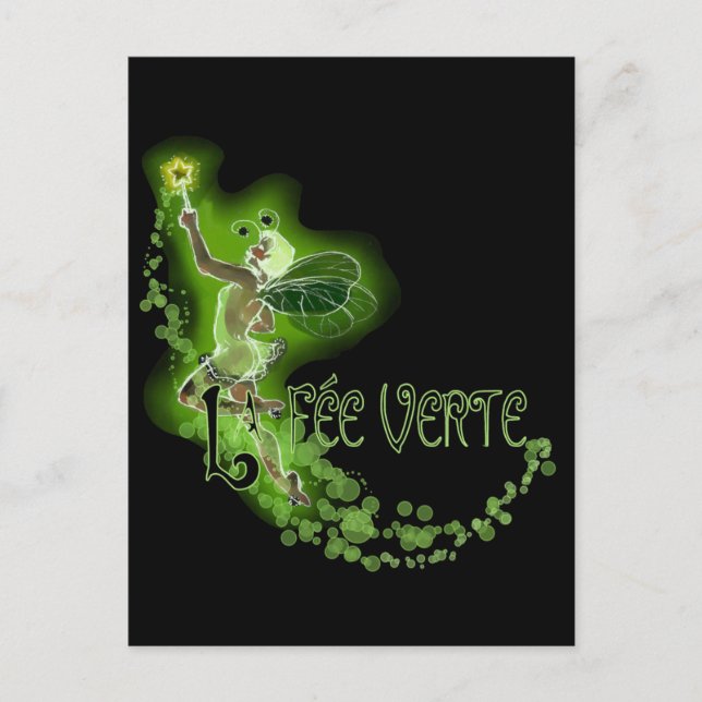 Cartão Postal Dacil Absinthe La Fee Verte I (Frente)