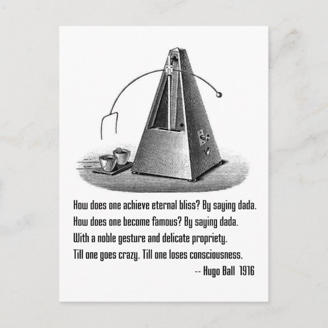 Cartão Postal Dada Definido (Frente)