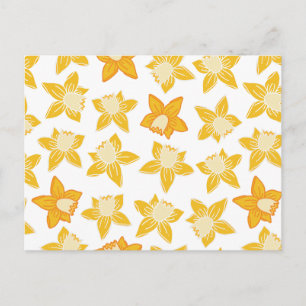Cartão Postal Daddodil Amarelo primavera