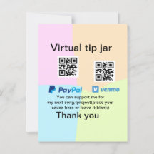 Dádiva virtual jar q r código doação de moeda PayP