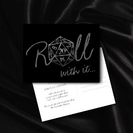 Cartão Postal Dados de RPG | Mudança de Data para o Jogador de M