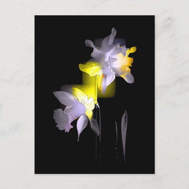 Cartão Postal Daffodils Cubist (Frente)