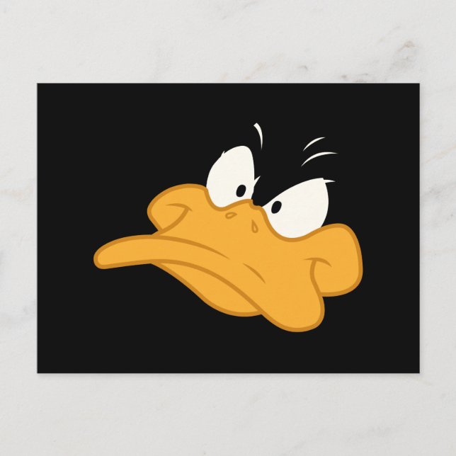 Cartão Postal DAFFY DUCK™ - Face Zangada (Frente)