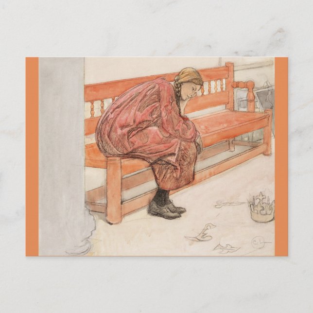 Cartão Postal Dagmar e a Coroa de Papel (Frente)