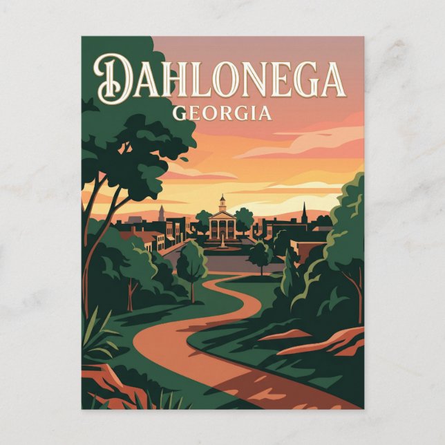 Cartão Postal Dahlonega EUA (Frente)