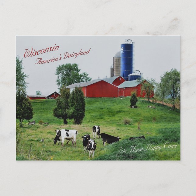 Cartão Postal Dairyland da América (Frente)