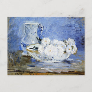 Cartão Postal Daisies, pintura de arte de Berthe Morisot,