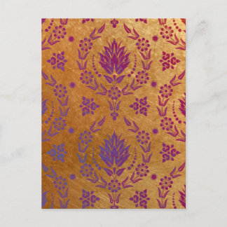 Cartão Postal Daisy Damask, METAL BRUTO