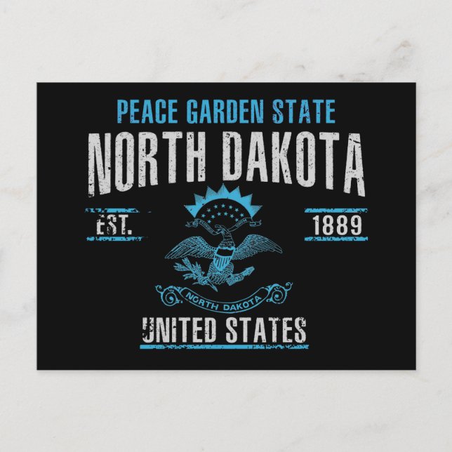 Cartão Postal Dakota do Norte (Frente)