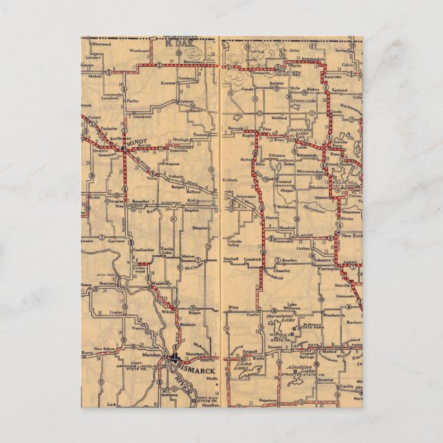 Cartão Postal Dakota do Norte 2 (Frente)