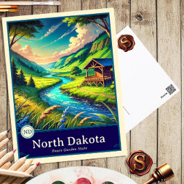 Cartão Postal Dakota do Norte | Cartão-postal Sombreado do Cel d