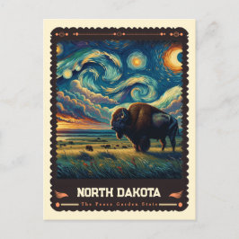 Cartão Postal Dakota do Norte | Vincent Van Gogh inspirado