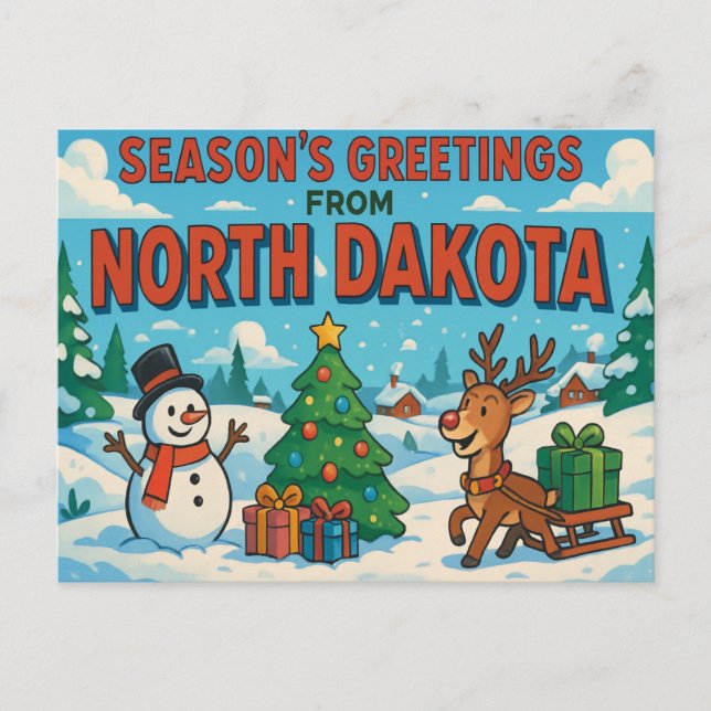 Cartão postal DAKOTA NORTE (Frente)