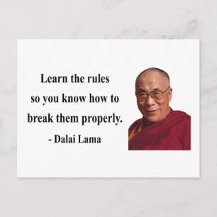 Cartão Postal dalai lama citação 2b