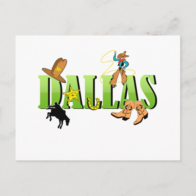 Cartão Postal Dallas (Frente)
