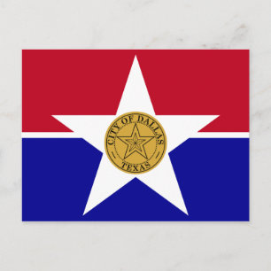 Cartão Postal Dallas Flag