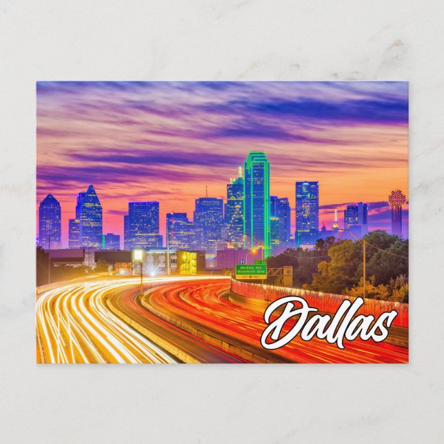 Cartão Postal Dallas, Texas, Estados Unidos (Frente)