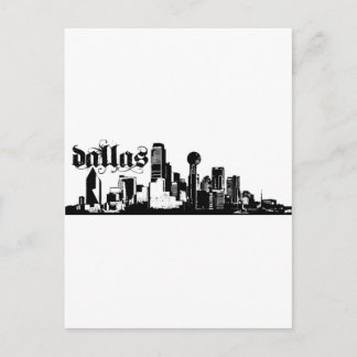 Cartão Postal Dallas Texas vestiu para sua cidade
