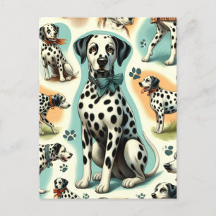 Cartão Postal Dalmático sem costura